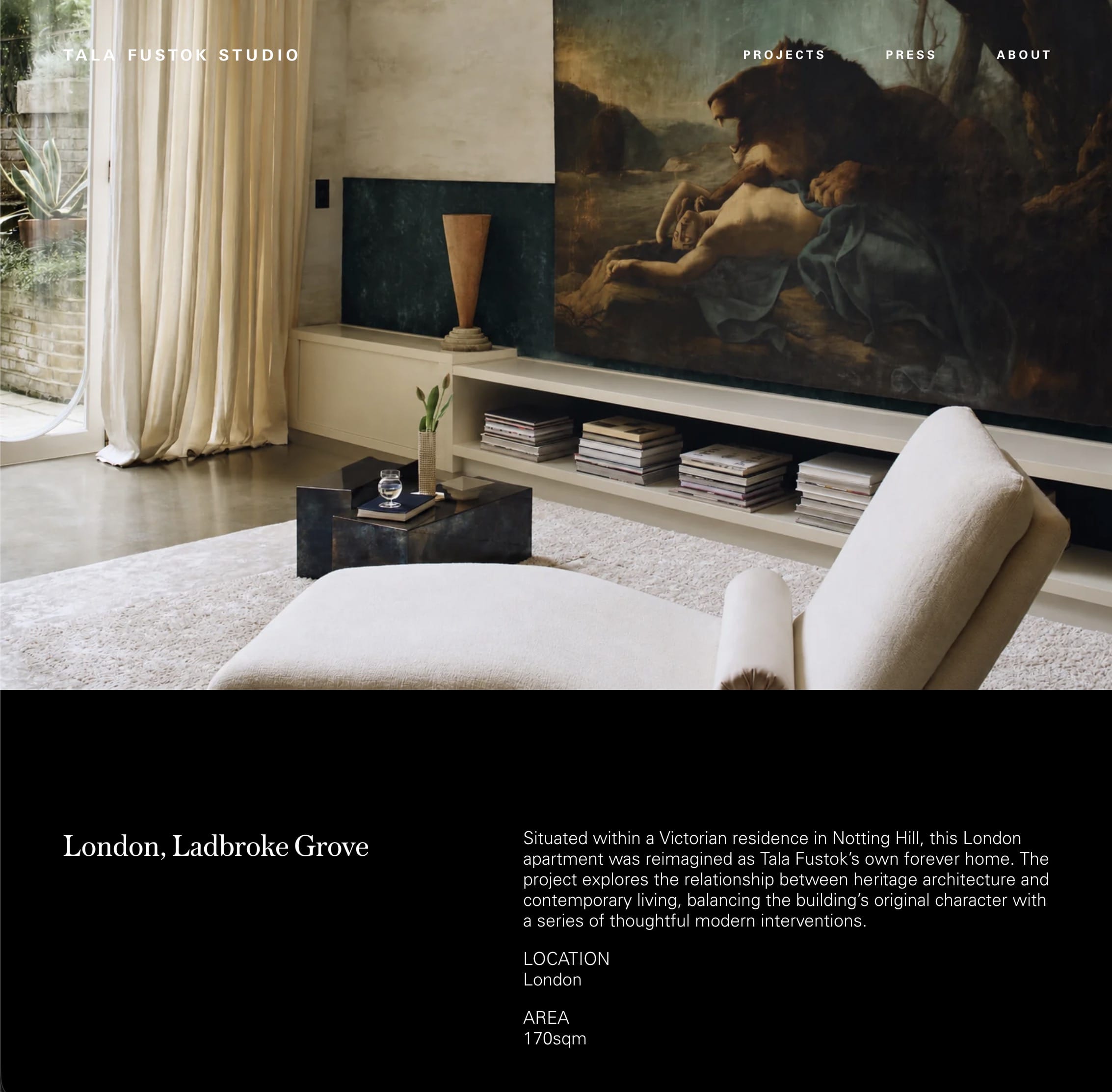 Tala Fustok Studio — Shopify, Custom Theme, Store Launch / Strategy